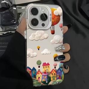 เข้ากันได้กับเคส iPhone16 พรีเมี่ยม Sense iPhone15 ใหม่ iPhone14 ป้องกันการตก 13/12 สีเงินความคิดสร้างสรรค์ 11 / XSMax การ์ตูน XR / XS / 8Plus ‌สำหรับผู้ชายและผู้หญิง