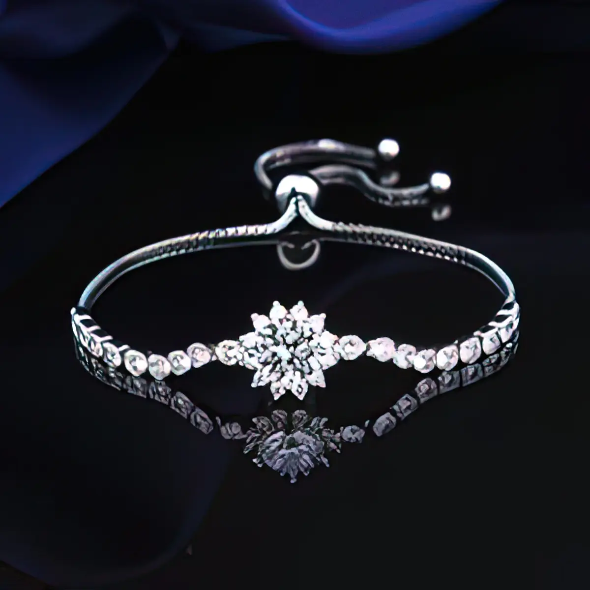 Gelang Moissanite Asli 925 Gelang Bunga Matahari Perak Gelang Klasik 2CT Hadiah Peringatan