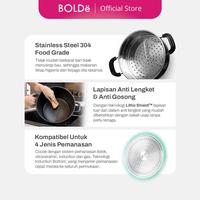 Gambar Organic Black Series 24cm Pot+ Steamer - Hitam dari Bolde Official Store Kota Tangerang 3 Tokopedia