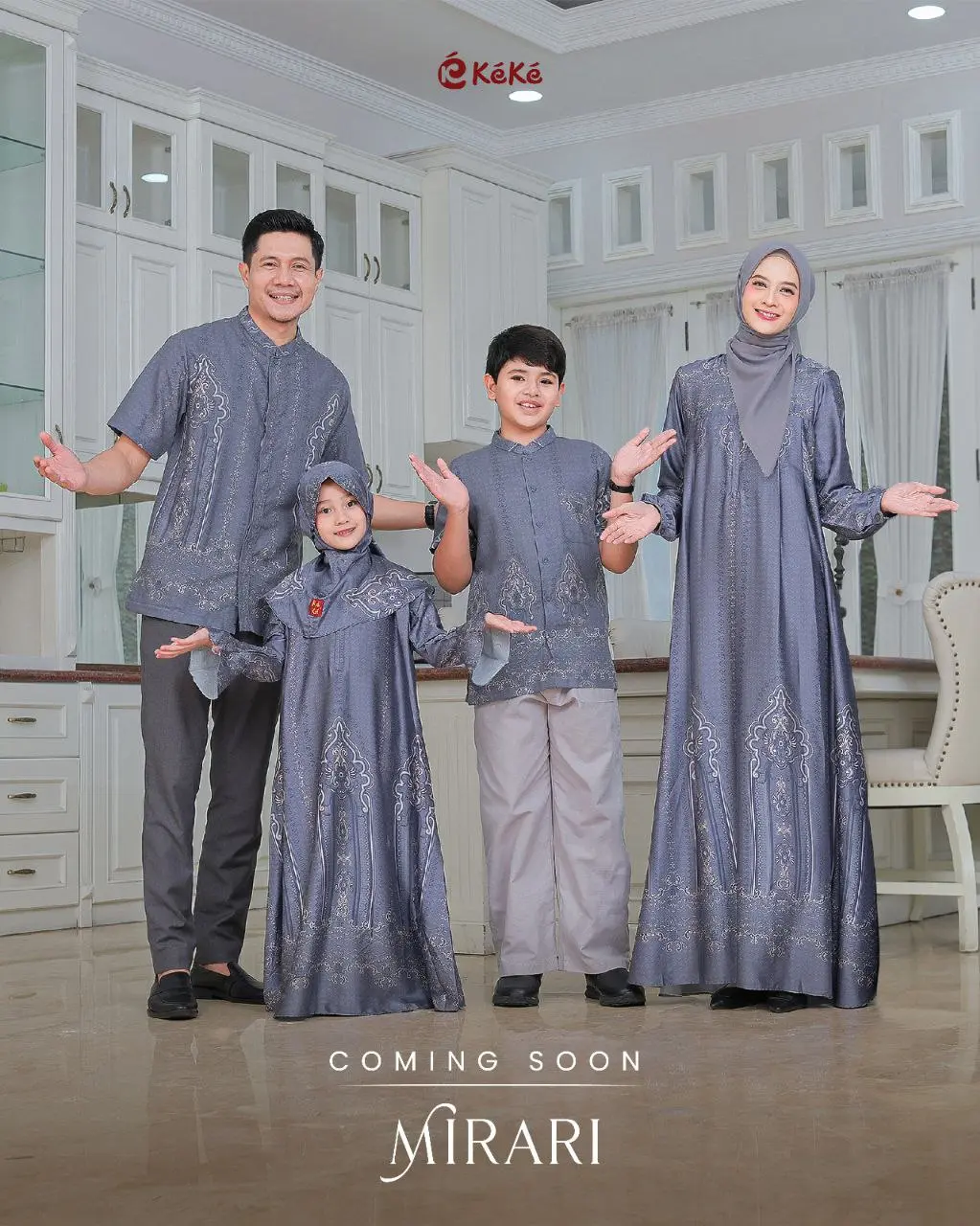 Sarimbit Mirari Silver Blue by keke lebaran