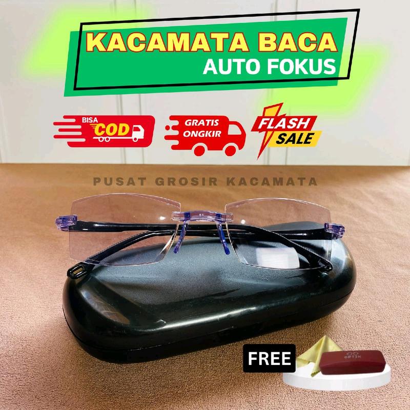 Kacamata Baca dan Jalan 2 in 1 Lensa Double Fokus Pria Wanita Anti Radiasi Sinar HP dan Komputer Untuk Usia 30 - 65 tahun 0