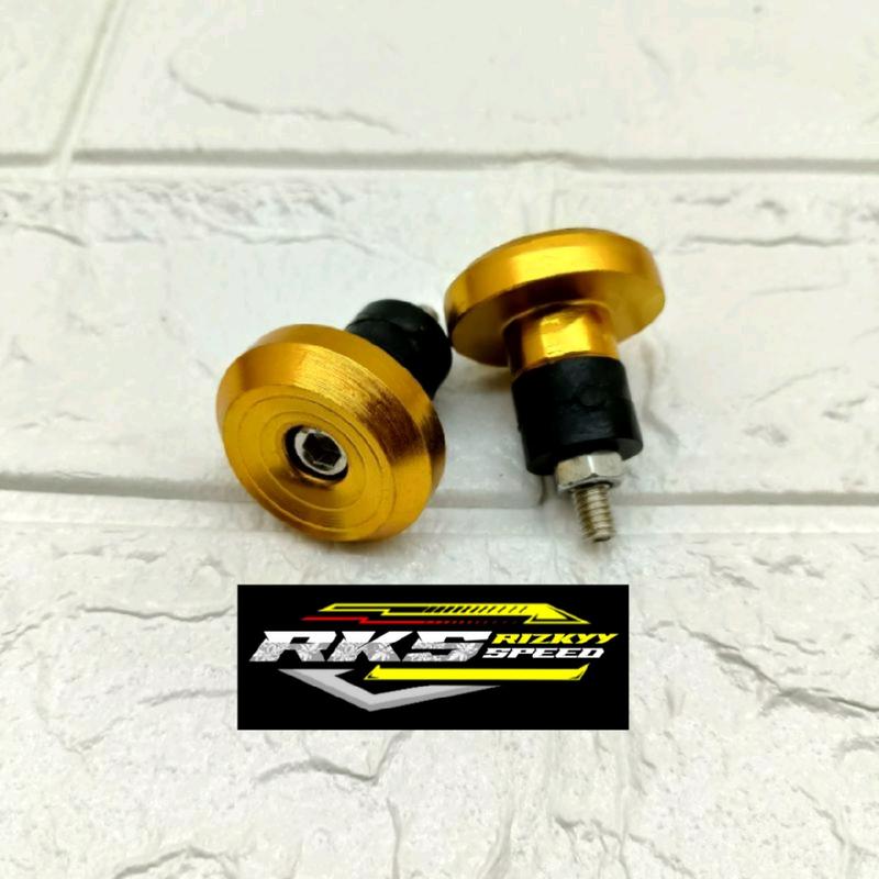 jalu stang bandul stang chrome motif spiral warna lengkap set baut Motorcycle 3