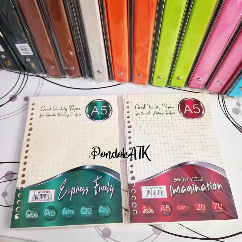Isi Binder A5 70 Lembar Dots Grid 0