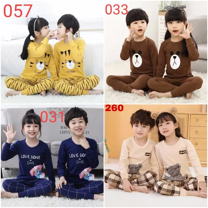 Cute kid's BAJU TIDUR PIYAMA SETELAN ANAK ( 1 THN - 10 THN ) Katun 0
