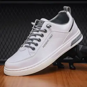 AF Sepatu Sneaker Casual SANO WHITE & BLACK A1 Pria Shoes Kasual Running Hitam Sport