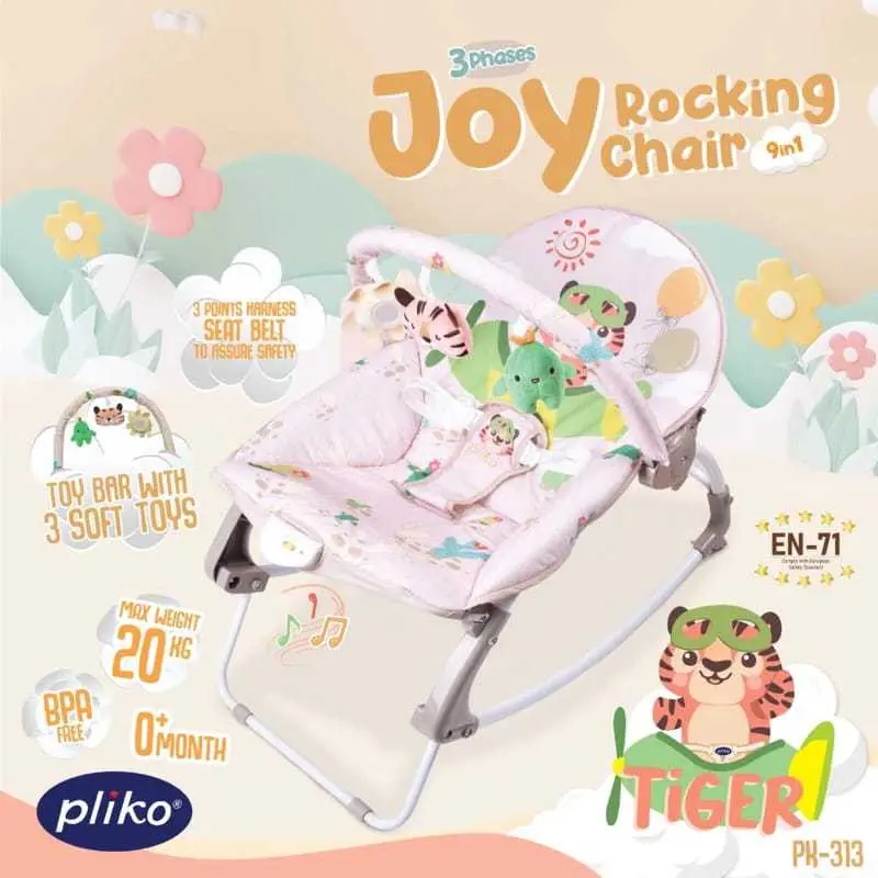 Bouncer Rocker Pliko Joy 9 in 1 ( bouncer ayun manual ) 4