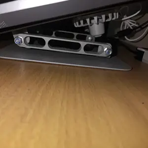 COOBOWE Aluminium Cooling Laptop Stand 360° Rotatable Bisa Dilipat Portable Laptop Stand with Fan Dudukan Notebook Desktop Stand Komputer Computer