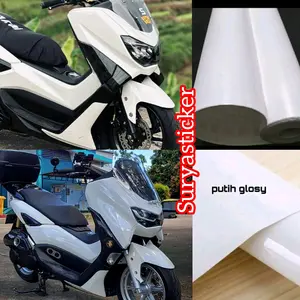 skotlet sticker motor putih glossy putih doff putih transparan glossy putih transparan doff