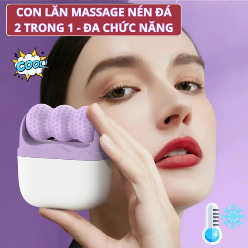 Massage Con Lăn Massage Nén Đá Lạnh Đa Năng 2 Trong 1 - Lén Lạnh Làm Mát