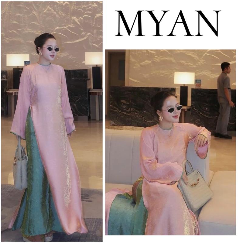   BST TẾT 2026 Áo dài Tết HỒNG XUÂN áo dài cách tân dáng suông 2 tà lụa  cao cấp đơn giản thanh lịch sang trọng hot trend 2026 nữ women dress  - Áo Dài Mỹ An 