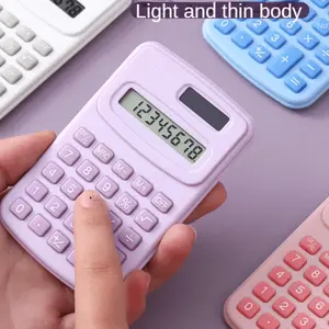 Kalkulator Mini 8 Digit Bisa Masuk Kantong Saku / Calculator Mini Pocket Sized 8 Digit Warna Lucu