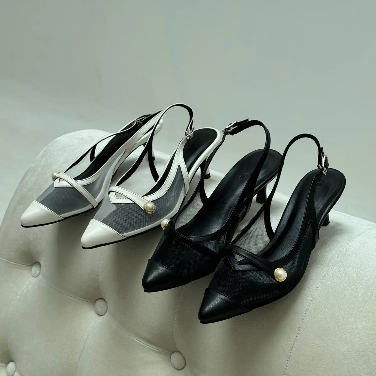 Solane - Meggan Heels | Sepatu Tertutup Wanita | Heels Pesta | Heels Kantor | Kitten Heels