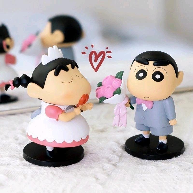 blind box Crayon Shin-chan mini so changing dress code BlindBox shin chan Cross-dressing Series Hand-made Office Cartoon Desktop Ornaments Kindergarden Birthday Gift Doll 2