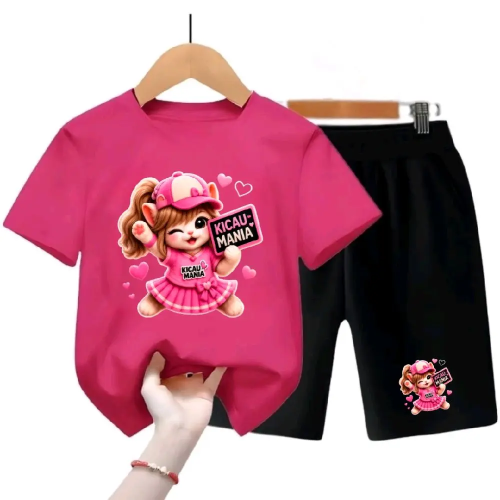 SETELAN KAOS ANAK PREMPUAN BAJU DAN CELANA,,MOTIF GAMBAR KICAU MANIA CEWE Fashion