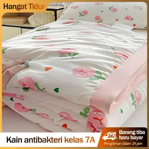 【Selimut musim panas yang lucu】Bahan bernapas, tidur sepanjang malam tidak lembap! cocok buat kamar cantikmu!