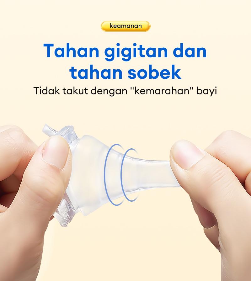 10PCS Dot Bayi Wide Neck 5cm Nipple Silikon Bpa Free Empeng Bayi Peristaltic Plus Lebar Anti Kolik MNZ