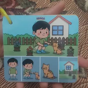 Membuat Kalimat Sederhana SPOK - Flashcard Terapi Kartu Wicara Speech Delay Autis ABK