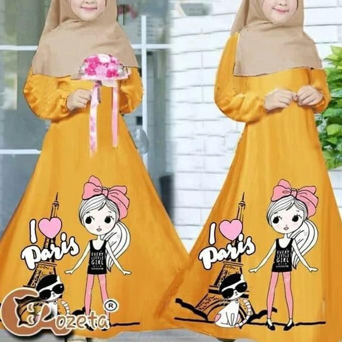 Product Introduction of Set Paris Kid Fit 6-8 tahun FREE KERUDUNG / Stelan Gamis Anak Perempuan 2