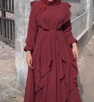 Product Review of Siera Dress Gamis Ceruty Muslim Wanita Mewah Pesta Kondangan Lebaran Cantik baju from e** 2