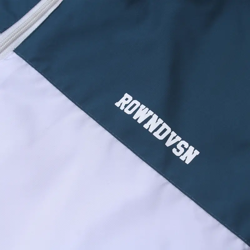 Rown Division Tracksuit Tracktop Jacket || Chicago Petrol White variasi 7