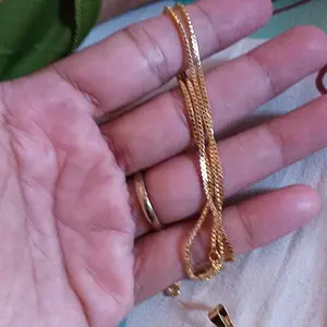 ￼Kalung Dewasa Titanium Permata satu Anti karat Dan tidak Luntur kalung
