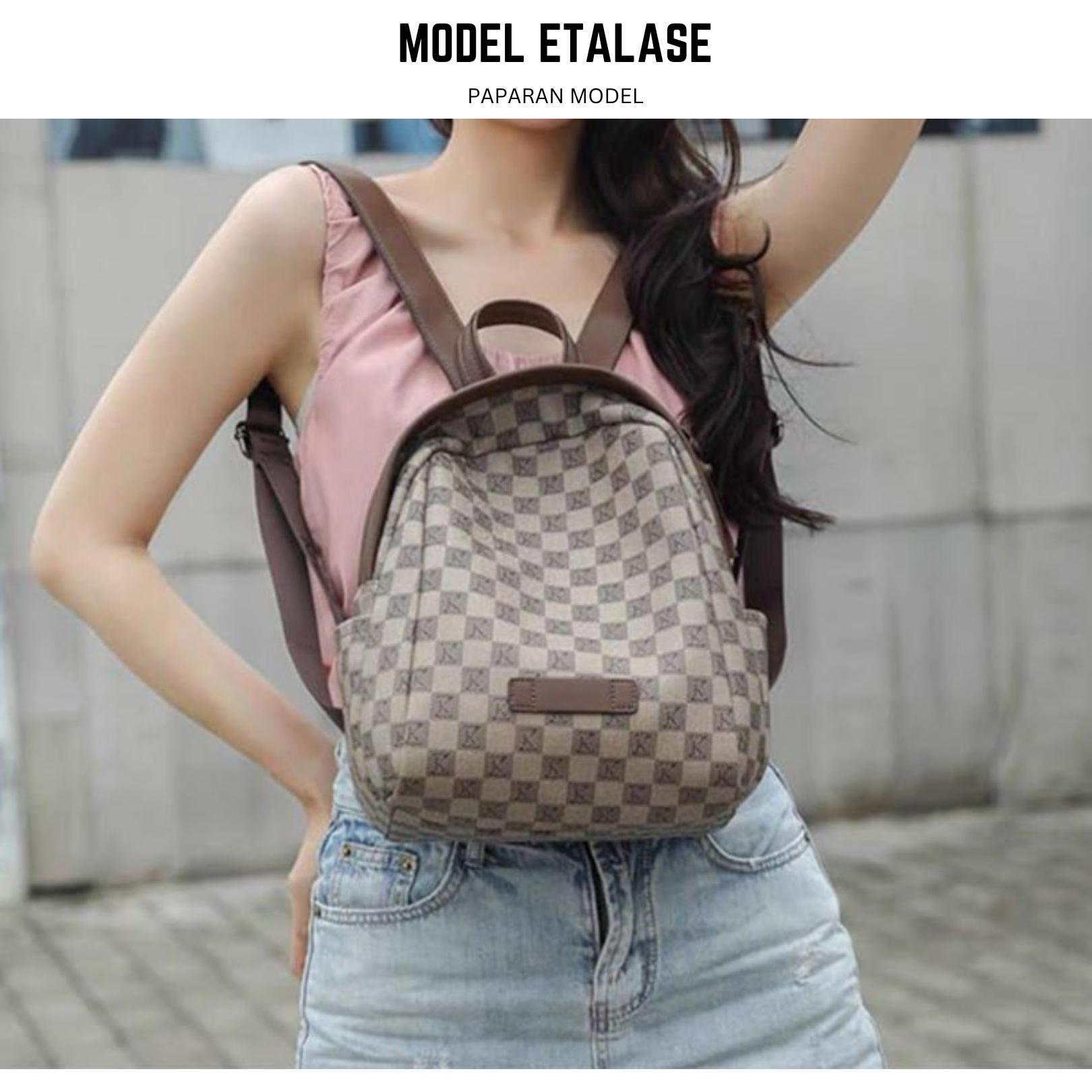 LOLOL Fashion Tas Wanita Tas Selempang  Tas Ransel  Tas Kulia Tas Sekolah  Tas ransel Terbaru 2024 -  A036-1 Backpack