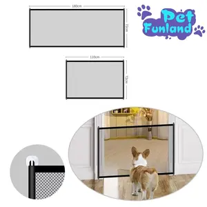 Pintu Jaring Penghalang Pagar Kucing Anjing 180CM Bisa Dilipat – Magic Gate Kandang Portable, Hewan Peliharaan/ dog/ fence