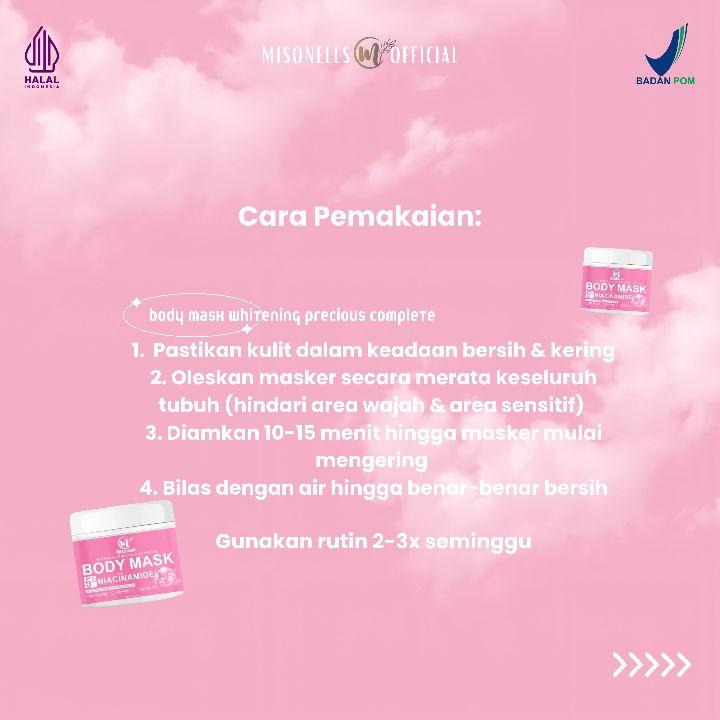 [SPECIAL 4.4] Misonells Bleching Body Mask Whitening with 5% Niacinamide + 13X Active Hyaluronan