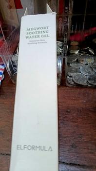 Product Review of ELFORMULA Mugwort Soothing Water Gel Intensive Skin Soothing Formula - Pelembab wajah membantu mengatasi jerawat meredakan iritasi kemerahan moisturizer with panthenol Extract Hydrating from a**t 0