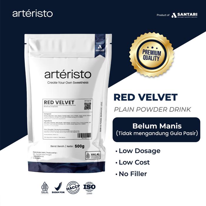 Gambar Arteristo Red Velvet Premium Bubuk Minuman 500gr - Tanpa Gula/Tidak Manis dari Arteristo Indonesia Kota Administrasi Jakarta Utara Tokopedia