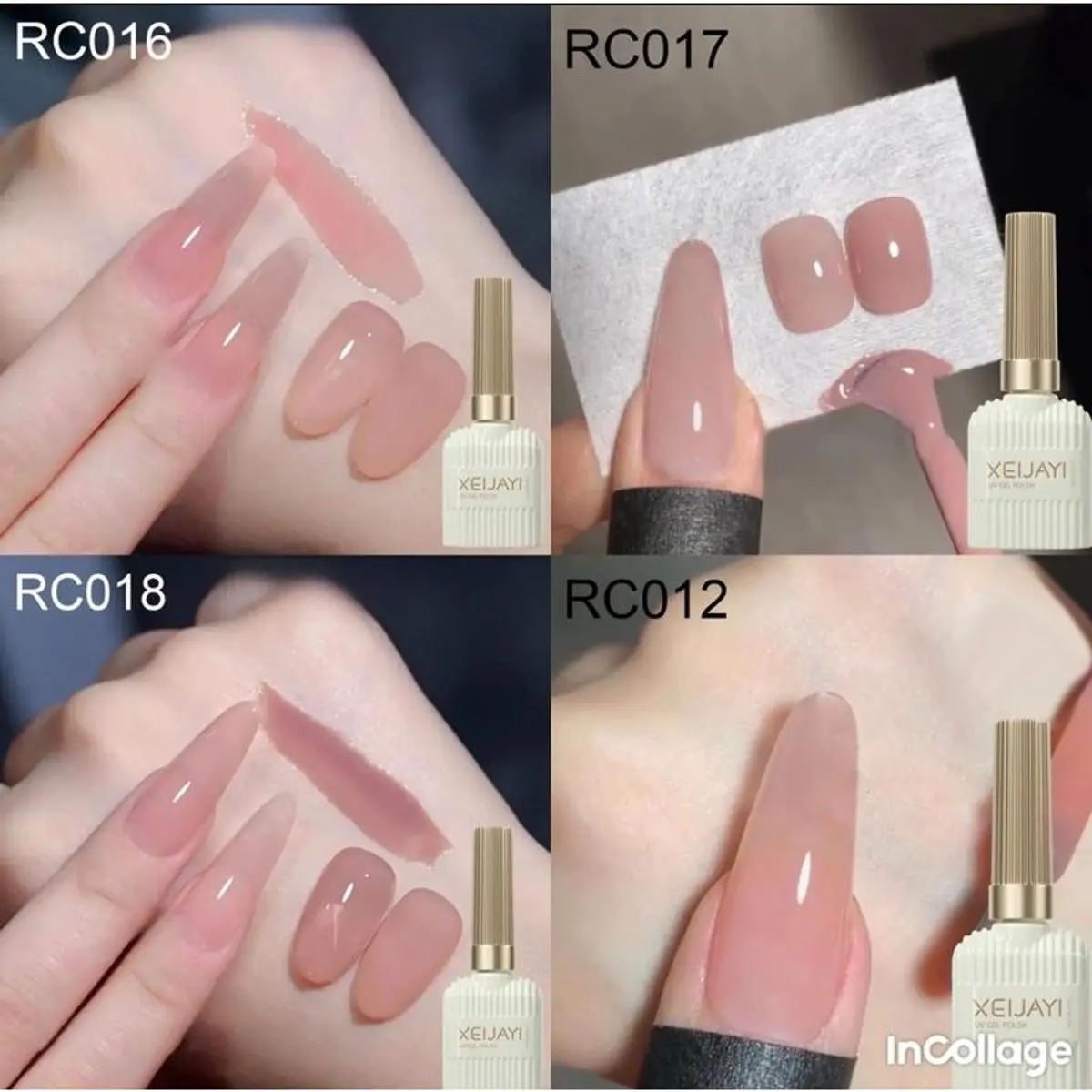 Sơn thạch hồng xejaji làm nail siêu xᶖnh (sơn gel máy hơ) - Mã sản phẩm: XJJ-001