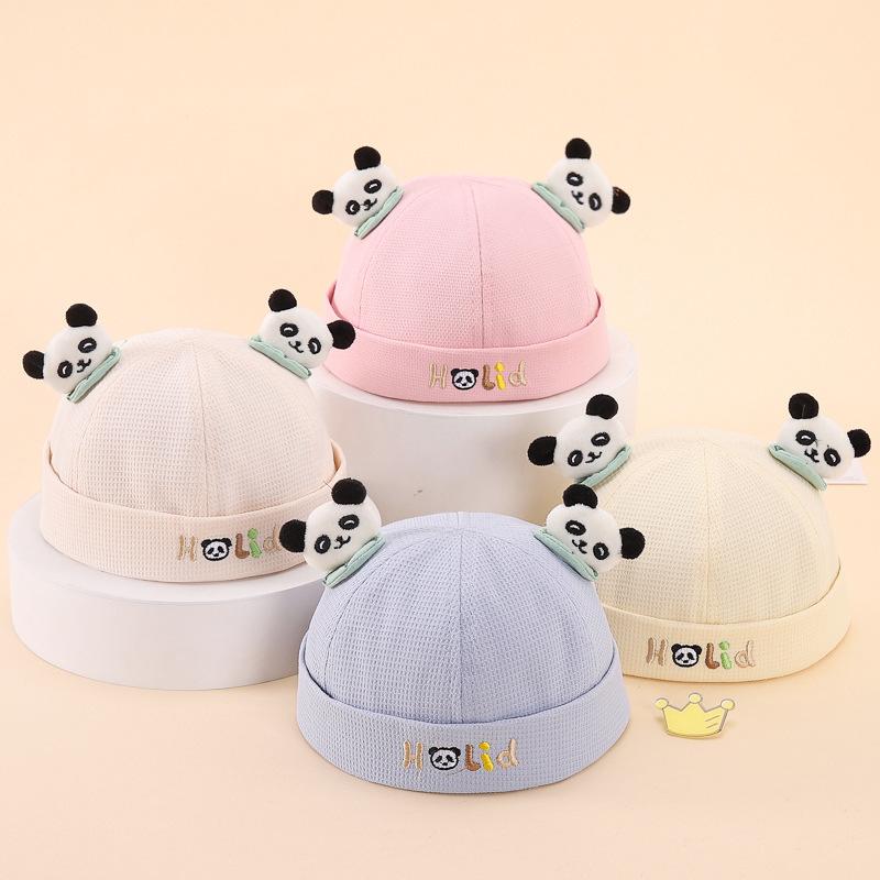 Mũ Chủ Nhà Cho Em Bé Gấu Trúc Hoạt Hình, Dễ Thương, Dành Cho Bé Trai Và Bé Gái, Mũ Dưa Hấu, Thích Hợp Cho Trẻ Em 6-12 Tháng, Mũ Không Vành, Làm Bằng Bông, Thời Trang, Mũ Len Trẻ Em, Nắp Ca-Pô