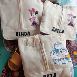 Jaket Anak Perempuan Karakter Pita Terbaru - Gratis Nama - Fashion Hoodie Cantik Bahan Plicee