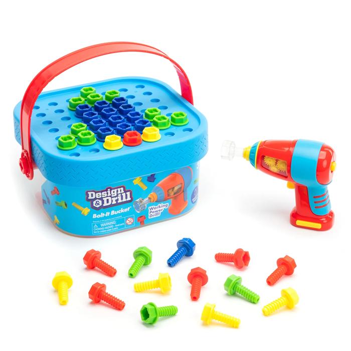 Gambar Educational Insights Design & Drill Bolt-It Bucket Creative Kids’ Power Drill Toy Set, Mainan Bor Kreatif untuk Anak dari Learning Resources Indonesia Kota Tangerang Tokopedia