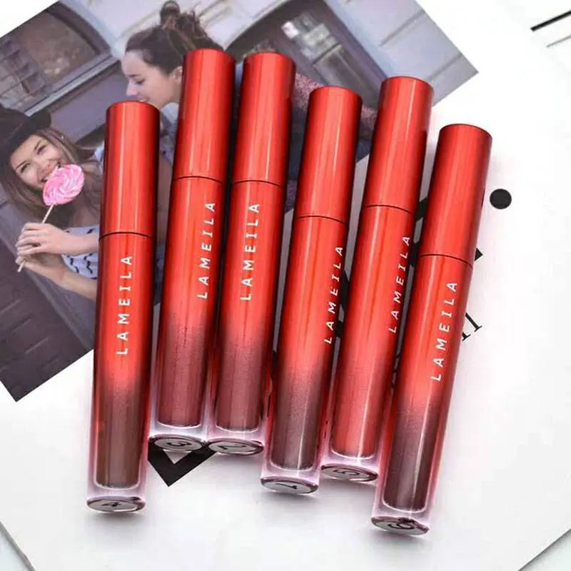 Son Bóng Nhung Lì, Son Bóng Lỏng Lâu Trôi, Không Phai, Trang Điểm, Mỹ Phẩm Cosmetic Nữ 6
