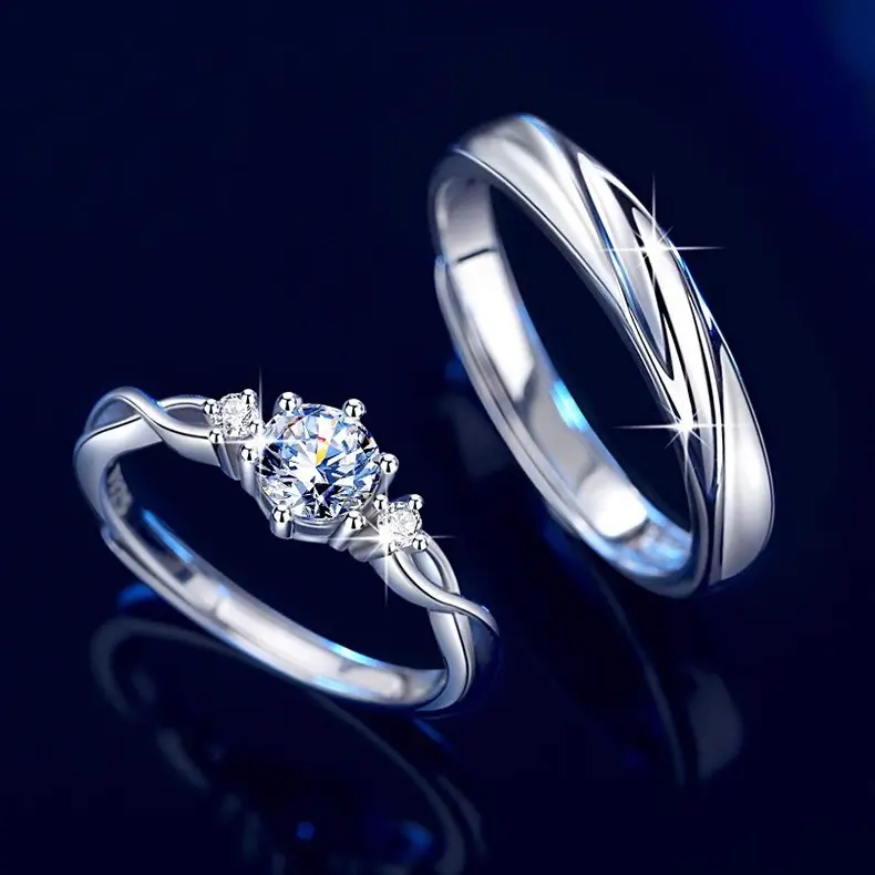 Cincin couple-stay together cincin pasangan cincin titanium 6