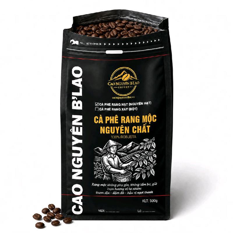 Cà Phê Rang Củi - Cao Cấp - 100% Nguyên Chất