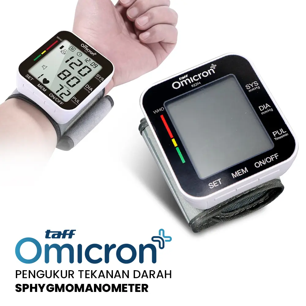 Pengukur Tekanan Darah Tensimeter Sphygmomanometer Voice - RZ204 TaffOmicron Dandees Store Infinity Set