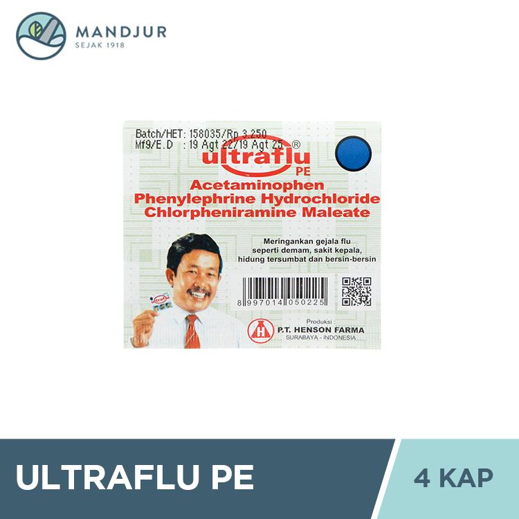 Ultraflu PE 4 Tablet - Obat Flu Demam dan Sakit Kepala