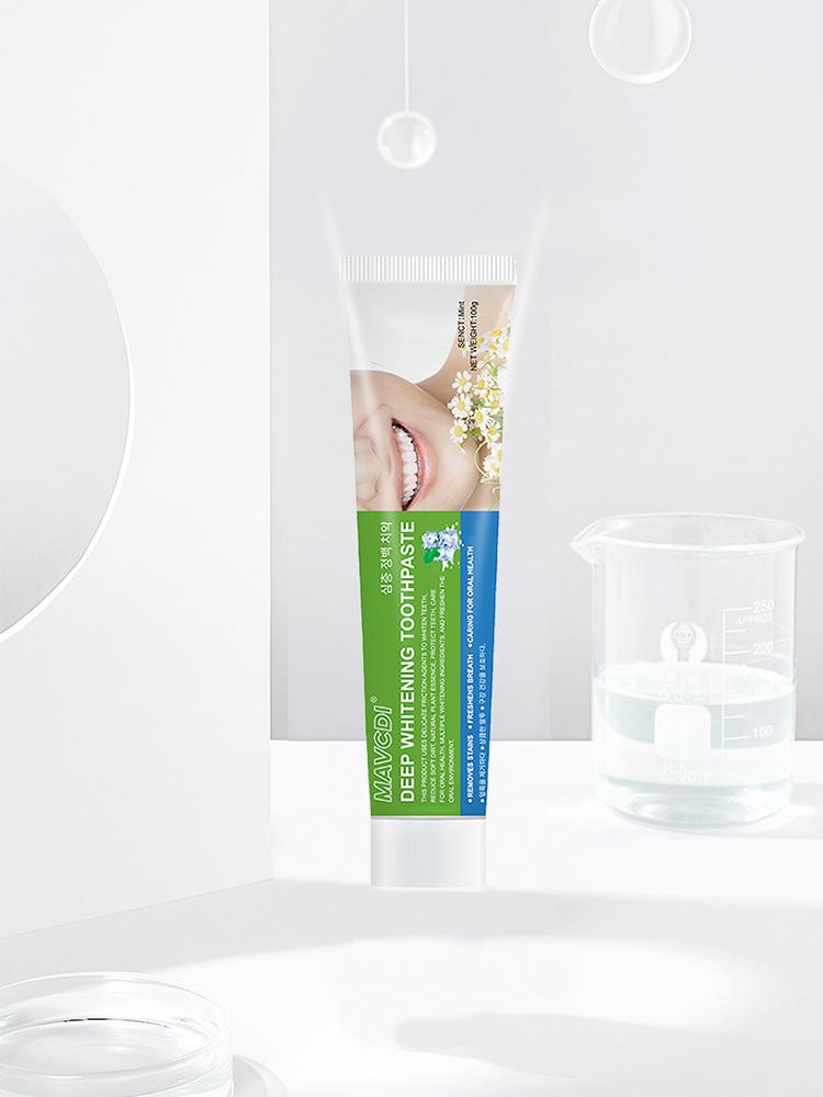 BPOM 2PCS  Pasta gigi MAVCDI , menghilangkan kotoran pada gigi , mencegah bau mulut