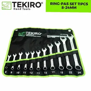 Tekiro Kunci Ring Pas 8-24 Mm Set 11 Pcs Kunci RingPas Set 11pcs 8-24mm Original Tekiro | Kekinian
