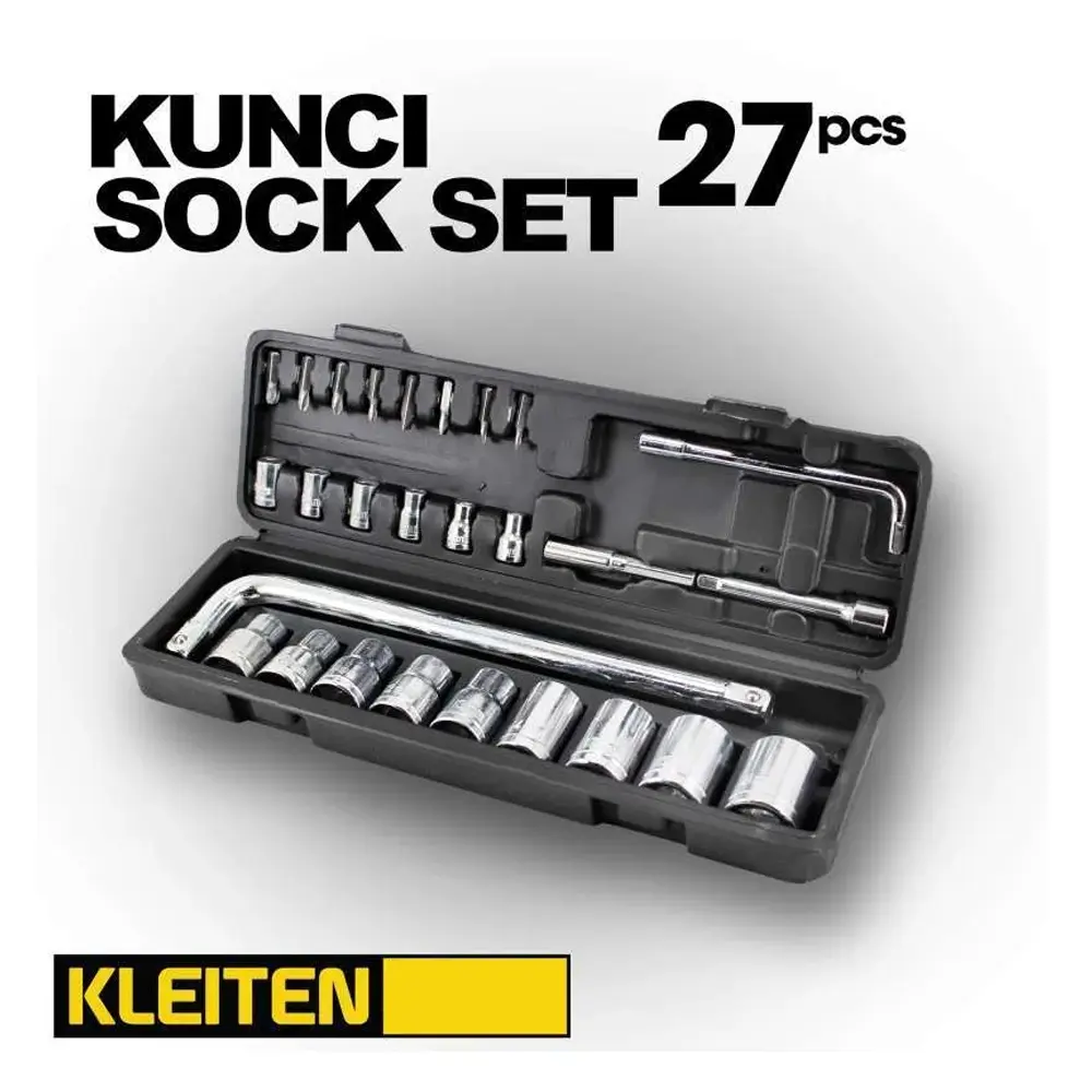 KLEITEN kunci sok shock socket 27pcs set