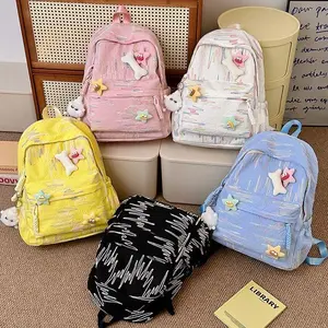 Tas Mewah Tas  Bintang  Ransel Sekolah Lucu Kekinian K0316 Wanita