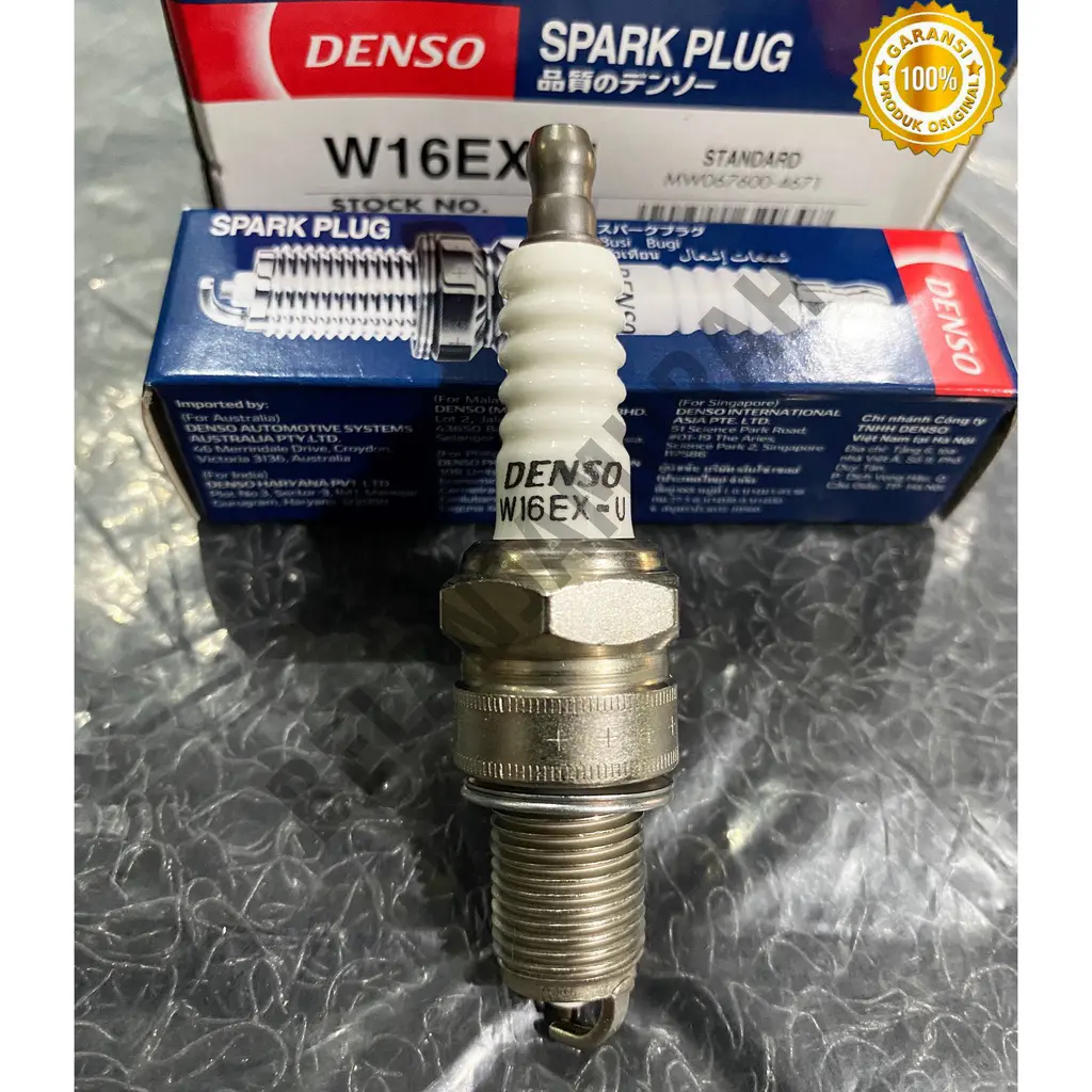 Busi W16EX-U Jimny, Katana, Kijang, Carry, Futura Carbu 100% Denso Asli