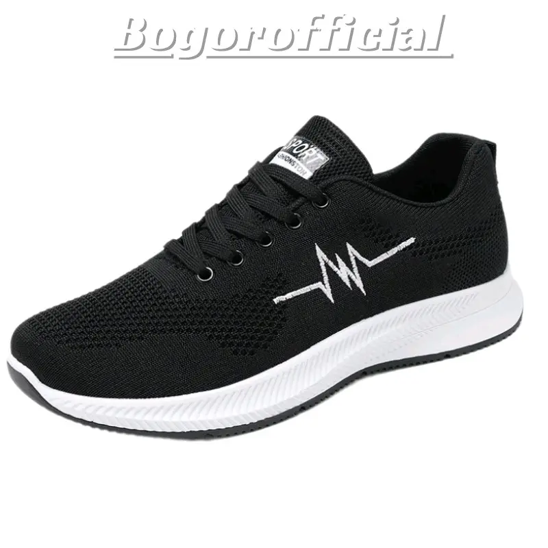 Sepatu Sneakers Pria/Wanita Terbaru Motif Lightning Trendy Best Seller/Sepatu Kasual Shoes Cowok Cewek Olahraga