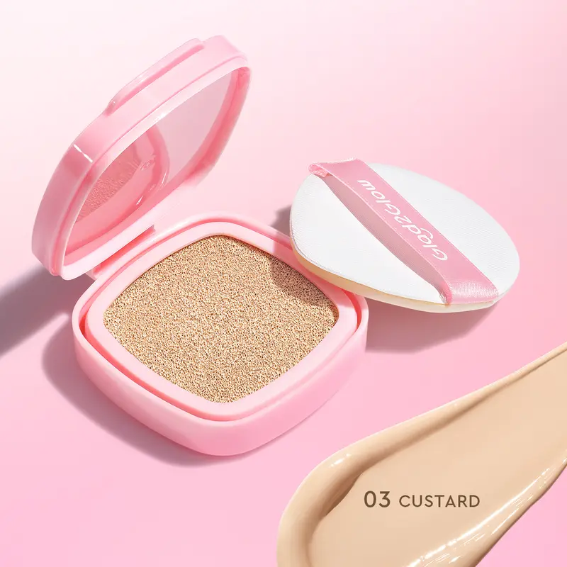 【New】Glad2Glow Perfect cover cushion refill dengan kandungan skincare mencegah kekusaman dan kulit kering sepanjang hari G2G Concealer Foundation Wajah Extract Mencerahkan Lasting Compact 7