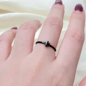 BLACK EDITION - Cincin Hitam Teratai Premium Titanium