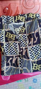 Product Review of [DasterHitsMalang] One Set Aira Celana Kulot Panjang 7/8 /One Set Kancing Depan/One Set Lengan Rempel/Setelan Wanita Baju Karet Katun Kerah Rayon Motif Atasan Busui Pendek Kotak from y**a 0