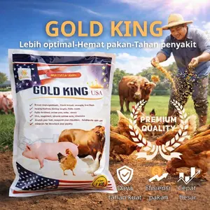 Gold King USA 250g - Penggemuk Ternak Organik Penambah Berat Badan Super cepat untuk ternak babi, kambing, sapi