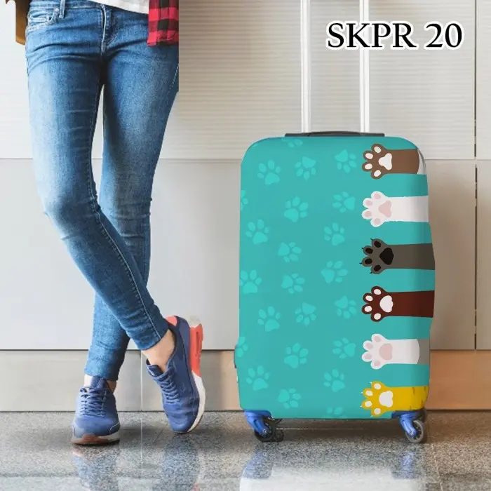 NEW ARRIVAL SARUNG KOPER 24 INCH  20 28 18 ELASTIS LUGGAGE COVER KODE SKPR 20 DO6 4